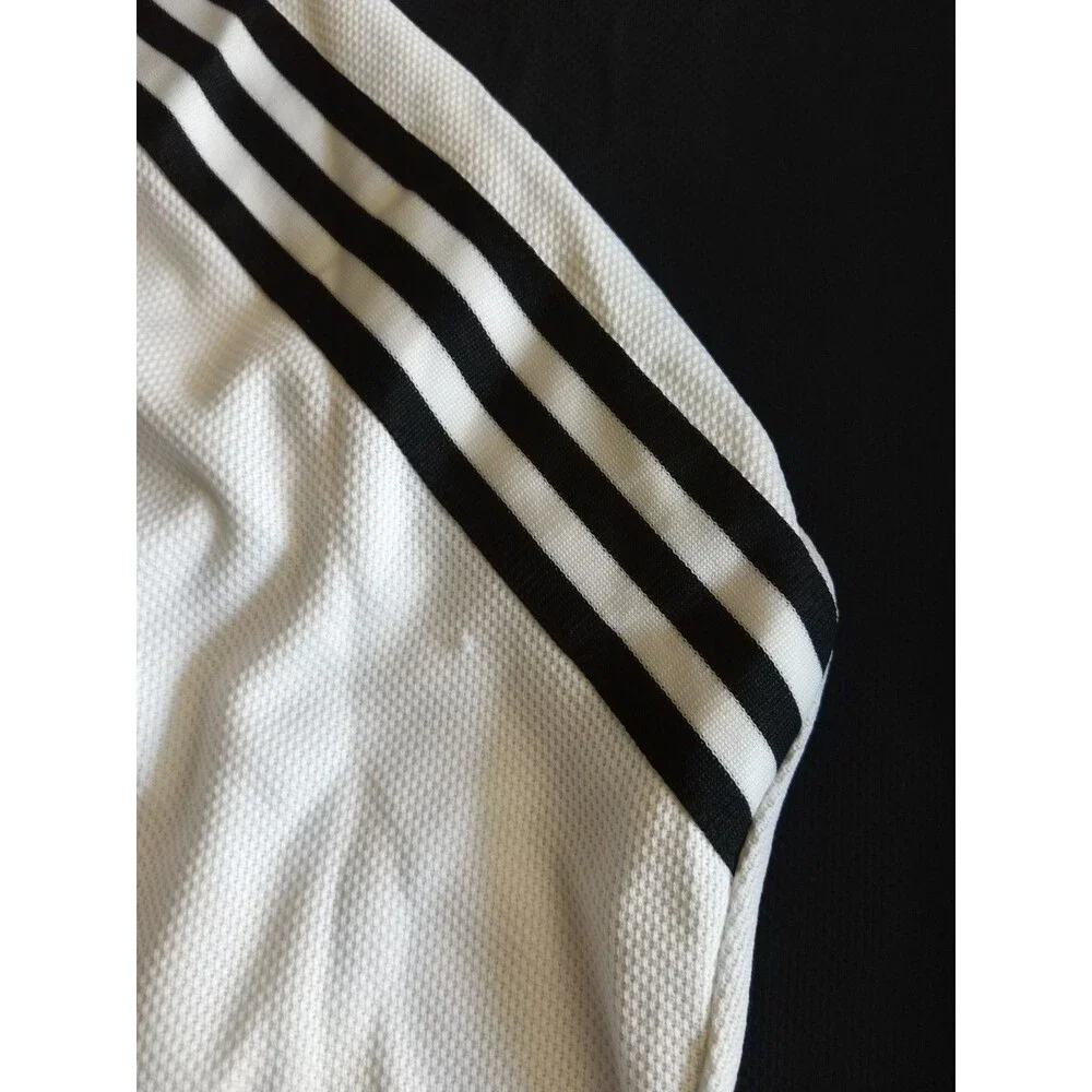 Damaged* Vtg 2005 Adidas 3-Stripe Woven Shirt Men Size L NWT Deadstock Black Wht